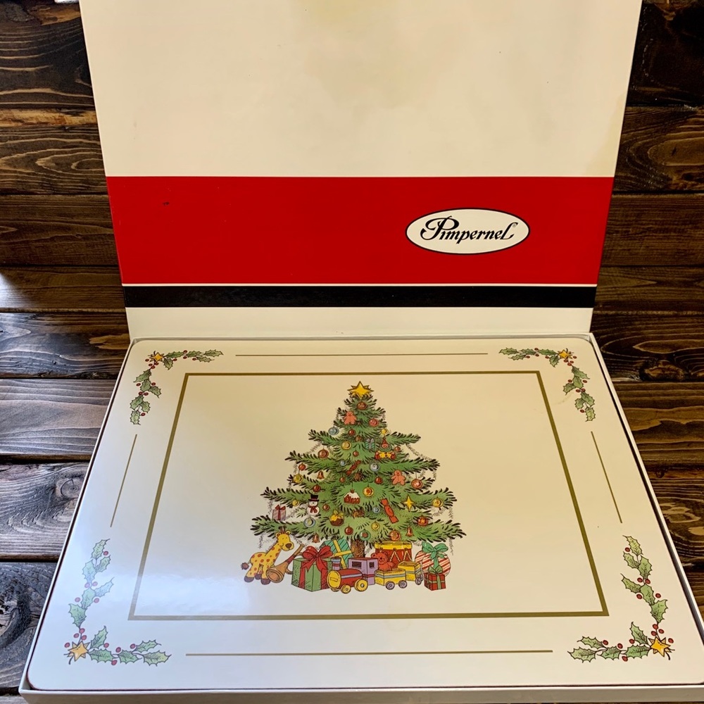 Pimpernel Cork Christmas Placemats Set of 4